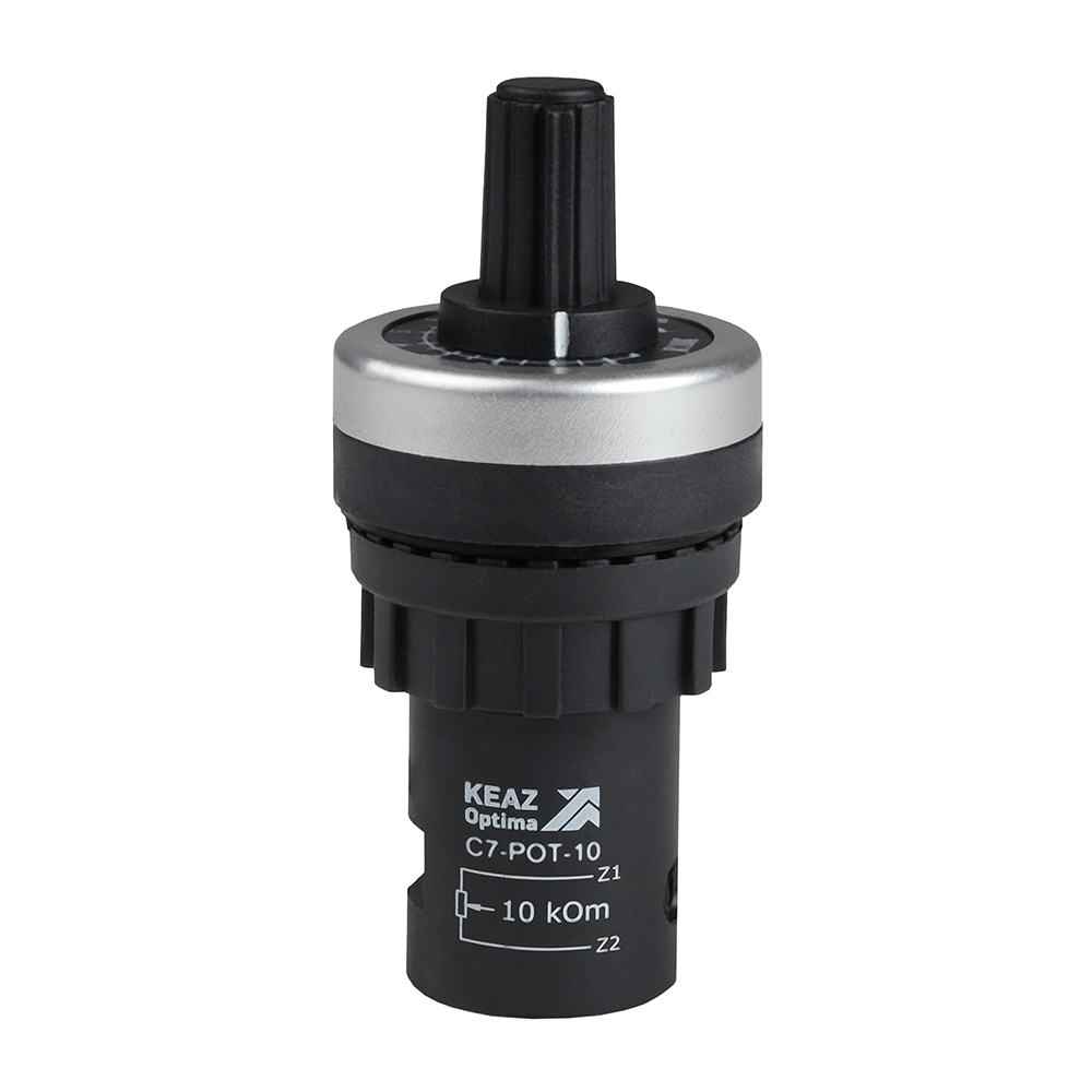 картинка Потенциометр OptiSignal Compact D22 C7-POT-10, 10 кОм XB4BD912R10K от интернет-магазина ТД Макс-Электро купить в Кемерово по ценам завода